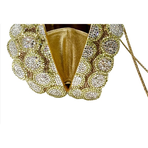 Authentic Judith Leiber Crystal Asparagus Minaudière - Picture 12 of 16